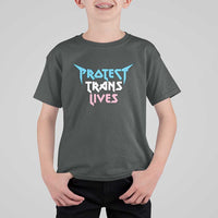 Protect Trans Lives T Shirt For Kid Heavy Metal - Wonder Print Shop