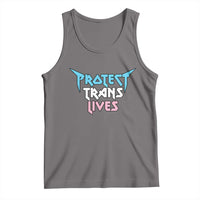 Protect Trans Lives Tank Top Heavy Metal - Wonder Print Shop