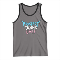 Protect Trans Lives Tank Top Heavy Metal - Wonder Print Shop