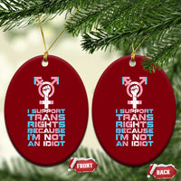 Trans Ally Ceramic Ornament Transgender Pride Flag Support - Wonder Print Shop