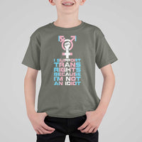 Trans Ally T Shirt For Kid Transgender Pride Flag Support