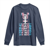 Trans Ally Long Sleeve Shirt Transgender Pride Flag Support