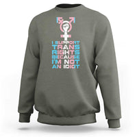 Trans Ally Sweatshirt Transgender Pride Flag Support
