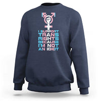 Trans Ally Sweatshirt Transgender Pride Flag Support