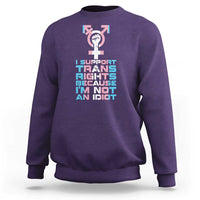 Trans Ally Sweatshirt Transgender Pride Flag Support