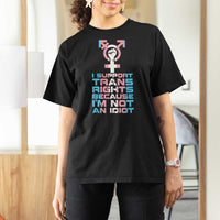 Trans Ally T Shirt For Women Transgender Pride Flag Support