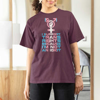 Trans Ally T Shirt For Women Transgender Pride Flag Support