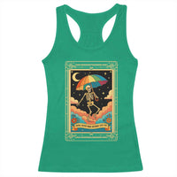 Shade Never Made Anybody Less Gay Racerback Tank Top Funny Skeleton Rainbow Pride Month - Wonder Print Shop