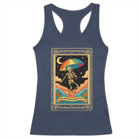 Shade Never Made Anybody Less Gay Racerback Tank Top Funny Skeleton Rainbow Pride Month - Wonder Print Shop