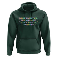 Equality Pride Hoodie Respect Other People's Pronouns LGBT LGBTQ Pride Ally - Wonder Print Shop