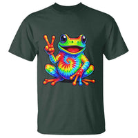 Tie-Dye Frog Peace Sign Hippie T Shirt Toad Trends Effect Printing - Wonder Print Shop