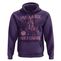 Save A Horse Ride A Cowgirl Hoodie Subtle Lesbian Cowgirl Western LGBTQ Pride Month - Wonder Print Shop