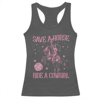 Save A Horse Ride A Cowgirl Racerback Tank Top Subtle Lesbian Cowgirl Western LGBTQ Pride Month - Wonder Print Shop