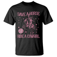 Save A Horse Ride A Cowgirl T Shirt Subtle Lesbian Cowgirl Western LGBTQ Pride Month - Wonder Print Shop