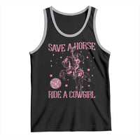 Save A Horse Ride A Cowgirl Tank Top Subtle Lesbian Cowgirl Western LGBTQ Pride Month - Wonder Print Shop