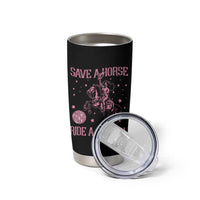 Save A Horse Ride A Cowgirl Tumbler Cup Subtle Lesbian Cowgirl Western LGBTQ Pride Month - Wonder Print Shop