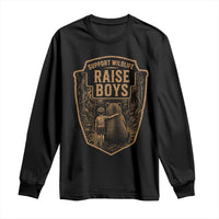 Support Wildlife Raise Boys Long Sleeve Shirt Funny Mama Bear Outdoor Family Nature Lover Gift