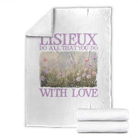 St Therese of Lisieux Throw Blanket Catholic Saint Gift for Girls Orthodox Christian