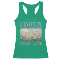 St Therese of Lisieux Racerback Tank Top Catholic Saint Gift for Girls Orthodox Christian