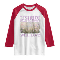 St Therese of Lisieux Raglan Shirt Catholic Saint Gift for Girls Orthodox Christian