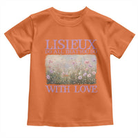 St Therese of Lisieux Toddler T Shirt Catholic Saint Gift for Girls Orthodox Christian