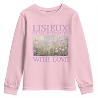 St Therese of Lisieux Youth Sweatshirt Catholic Saint Gift for Girls Orthodox Christian