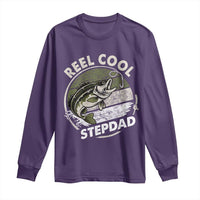 Reel Cool Stepdad Long Sleeve Shirt Fathers Day Gift for Fisherman Bonus Dad