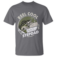 Reel Cool Stepdad T Shirt Fathers Day Gift for Fisherman Bonus Dad