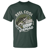 Reel Cool Stepdad T Shirt Fathers Day Gift for Fisherman Bonus Dad