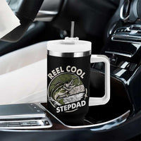 Reel Cool Stepdad Tumbler With Handle Fathers Day Gift for Fisherman Bonus Dad