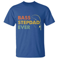 Fishing Bonus Dad T Shirt Retro Bass Stepdad Ever Fathers Day Fisherman