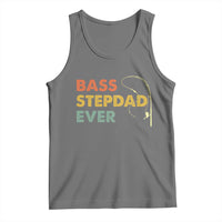 Fishing Bonus Dad Tank Top Retro Bass Stepdad Ever Fathers Day Fisherman