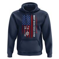 Best Dog Dad Ever Hoodie Fathers Day Gift From Dog USA Flag Puppy Lover Paw