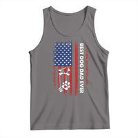 Best Dog Dad Ever Tank Top Fathers Day Gift From Dog USA Flag Puppy Lover Paw