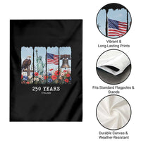 250 Years American 1776 2026 Garden Flag 250th 4th July Independence Day Eagle Statue of Liberty Flag