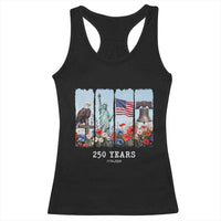 250 Years American 1776 2026 Racerback Tank Top 250th 4th July Independence Day Eagle Statue of Liberty Flag
