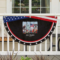 250 Years American 1776 2026 Patriotic Fan Flag 250th 4th July Independence Day Eagle Statue of Liberty Flag