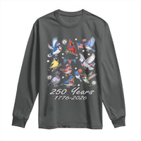 USA 250th Anniversary Bird Long Sleeve Shirt Patriotic American Birds Independence Day Birdwatchers Birders
