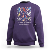 USA 250th Anniversary Bird Sweatshirt Patriotic American Birds Independence Day Birdwatchers Birders