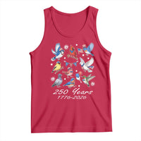 USA 250th Anniversary Bird Tank Top Patriotic American Birds Independence Day Birdwatchers Birders