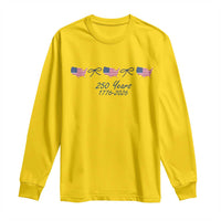 250th Anniversary USA Long Sleeve Shirt American Flag Dainty Bow 4th of July