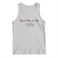 250th Anniversary USA Tank Top American Flag Dainty Bow 4th of July