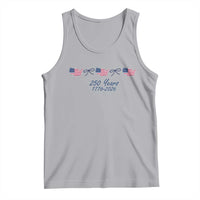 250th Anniversary USA Tank Top American Flag Dainty Bow 4th of July