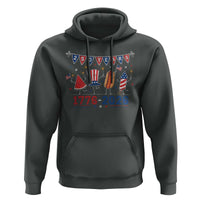 250 Years American 1776 2026 Hoodie Patriotic Watermelon Hotdog Firework 250th 4th July Independence Day