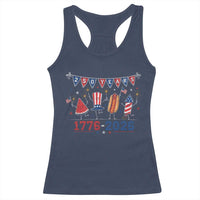 250 Years American 1776 2026 Racerback Tank Top Patriotic Watermelon Hotdog Firework 250th 4th July Independence Day