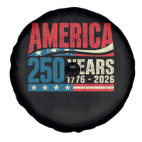 250th Anniversary USA Spare Tire Cover Retro 250 Years American 1776 2026 US Flag