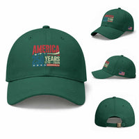 250th Anniversary USA Baseball Cap Retro 250 Years American 1776 2026 US Flag