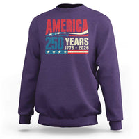 250th Anniversary USA Sweatshirt Retro 250 Years American 1776 2026 US Flag