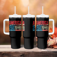 250th Anniversary USA Tumbler With Handle Retro 250 Years American 1776 2026 US Flag