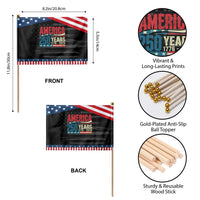 250th Anniversary USA Patriotic Handheld Flag Retro 250 Years American 1776 2026 US Flag